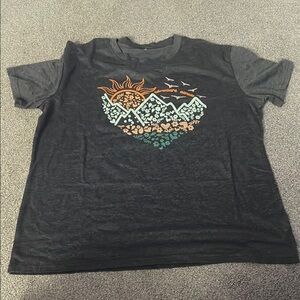 Black Adventure Awaits Graphic T-Shirt